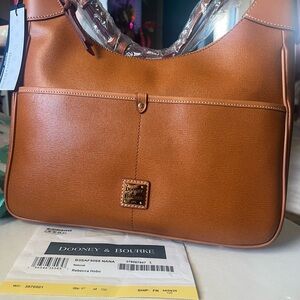 Dooney & Bourke Tan Rebecca Hobo